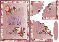 Birthday Blossom with Wavy Edge Corner Stacker