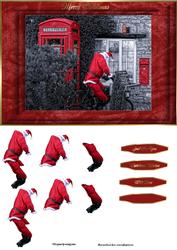 Santa on Bicycle
