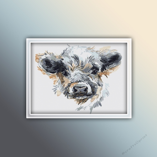 Calf 2 Cross Stitch Pattern | Cow | Animal