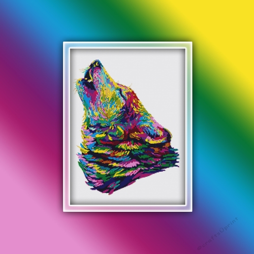 Wolf 3 Cross Stitch Pattern | Wolves | Animal |