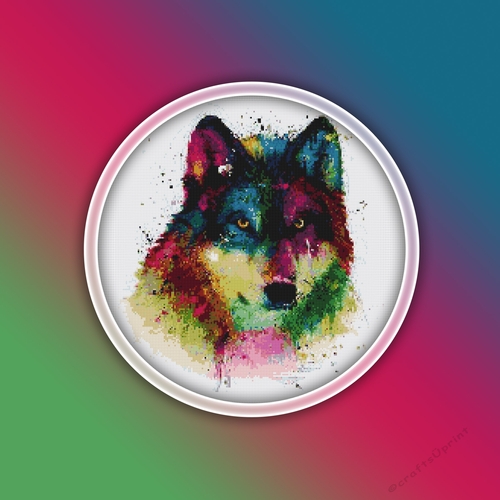 Wolf 8 Cross Stitch Pattern | Wolves | Animal |