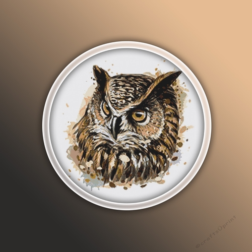 Owl 5 Cross Stitch Pattern | Bird Cross Stitch Pattern |