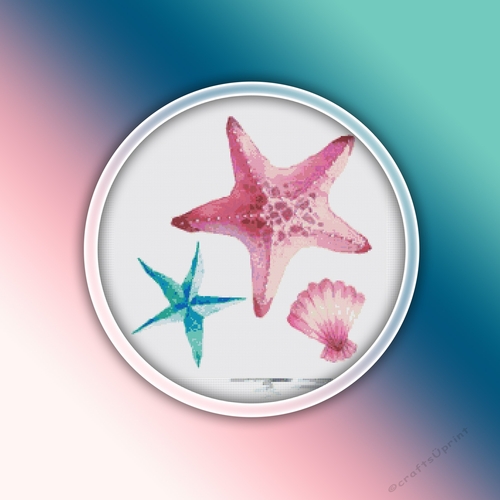 Sea Star 3 Cross Stitch Pattern