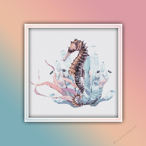 Sea Horse 1 Cross Stitch Pattern