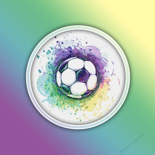 Soccer Ball 1 Cross Stitch Pattern | Football Ball