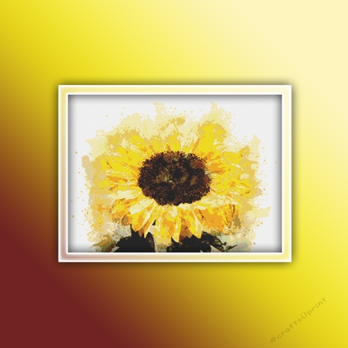 Sunflower 5 Cross Stitch Pattern PDF | Flower | Plant