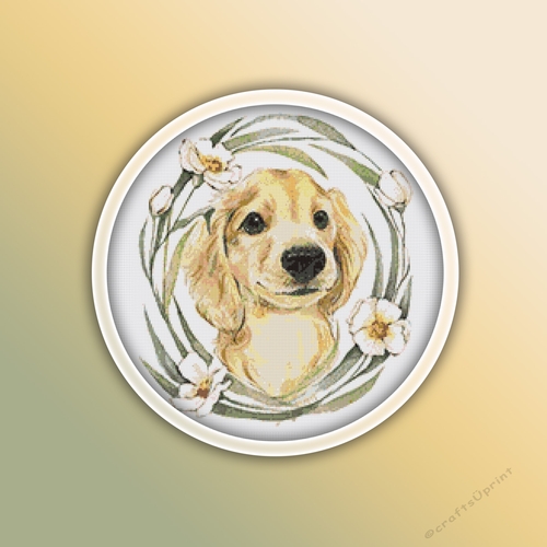 Labrador Puppy Cross Stitch Pattern | Dog