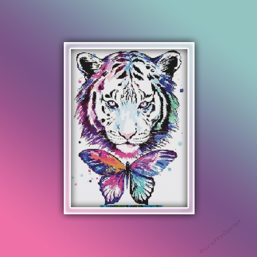 Tiger 3 Cross Stitch Pattern PDF 