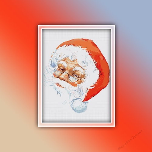 Santa Clause 1 Cross Stitch Pattern PDF