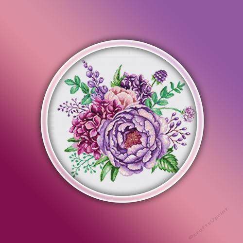 Wild Flowers Cross Stitch Pattern PDF