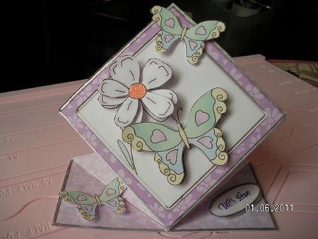 Butterfly Diamond Top Card by Sherlie Bradley