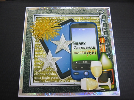 Male  Card Christmas & new year by LORRAINE PROUD
