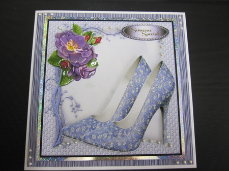Beautiful Lilac shoes and  Roses 4 by LORRAINE PROUD