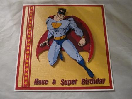 Superhero Birthday (yellow) - A5 by LORRAINE PROUD