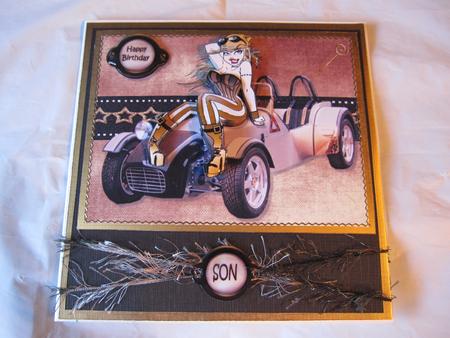 The Foxy Lady and the Classic Car by LORRAINE PROUD