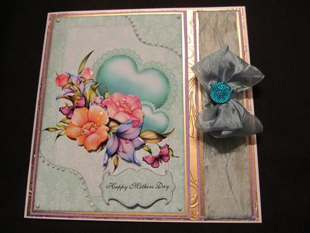 Floral Card Front Mothers Day, Birthday by LORRAINE PROUD