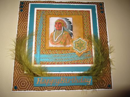 Native American Chief by LORRAINE PROUD
