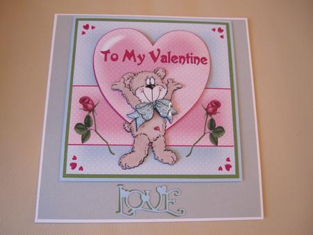 Valentine Bear by LORRAINE PROUD