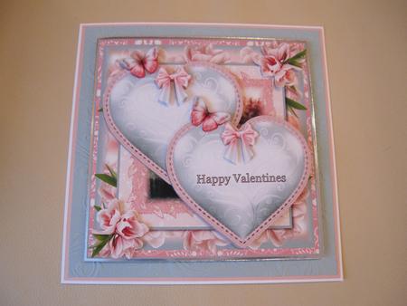 Two Hearts Card Front Kit by LORRAINE PROUD