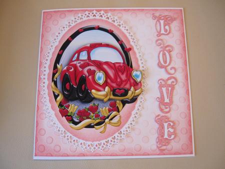 The Love Mobile Car Topper and Decoupage by LORRAINE PROUD
