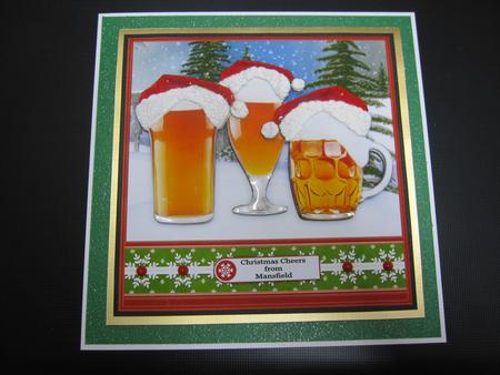 3 Cheers for Christmas 8x8 Decoupage Mini Kit by LORRAINE PROUD