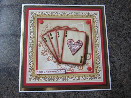 Love Playing Cards 8x8 Decoupage Mini Kit by LORRAINE PROUD