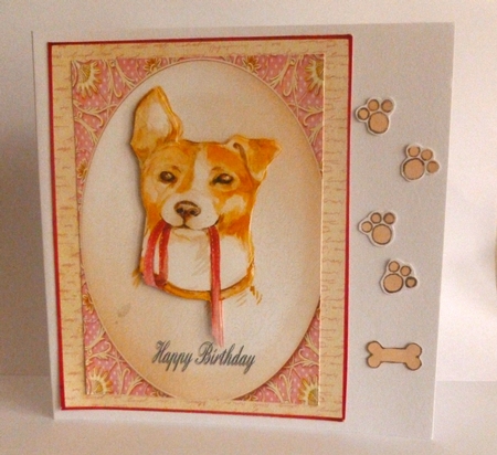 Jack Russell Terrier   -  Happy Birthday by Nicky Thorne