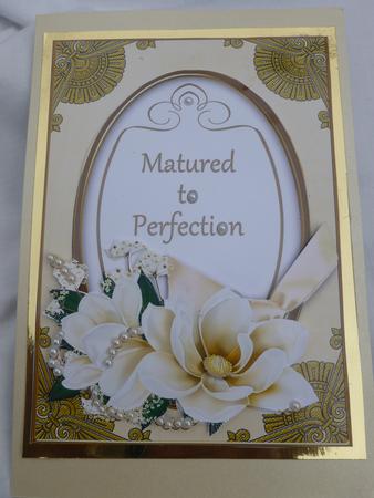 Cream Magnolia Matured to Perfection Oval 7x5in Step by Step by Nicky Thorne