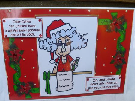 Stella Writes to Santa Quick Card by Nicky Thorne