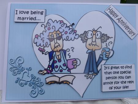 Stella and Gus Have an Anniversary Quick Card by Nicky Thorne
