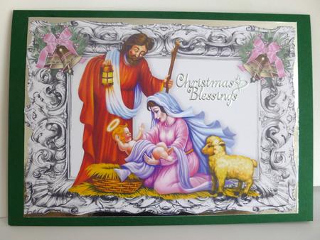 Lovely Nativity Scenes with Bells Toppers by Nicky Thorne