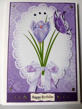 Blue Crocus A4 by Nicky Thorne