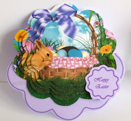 Easter Bunny Rocker Card Mini Kit by Nicky Thorne