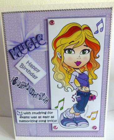 Teen Diva is Studying Quick Card by Nicky Thorne