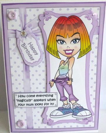 The Teen Diva Can't Find Anything Quick Card by Nicky Thorne