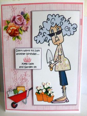 Stella Says Garden on Quick Card by Nicky Thorne