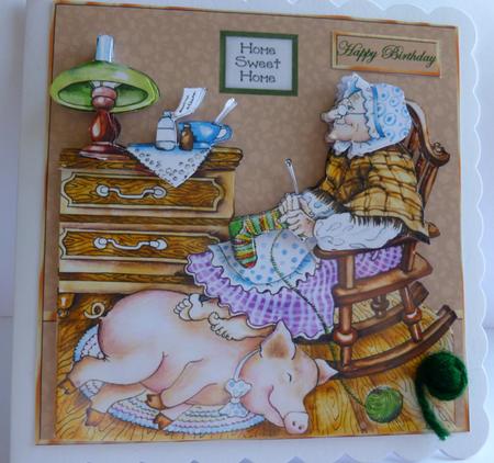 Granny's Pig Hot Water Bottle by Nicky Thorne
