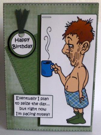 Bert Plans to Seize the Day Quick Card by Nicky Thorne