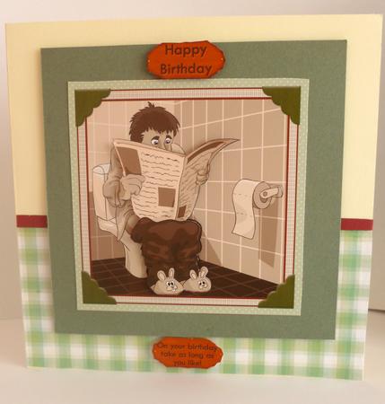 Birthday Throne Card Topper & Decoupage Mini Kit by Nicky Thorne