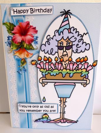 Stella Doesn't Remember Her Age Quick Card by Nicky Thorne