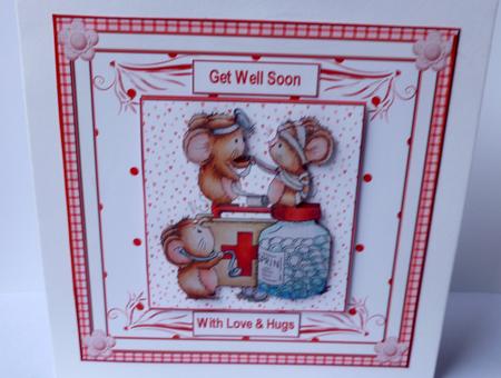 Get Well Soon Decoupage Mini Kit by Nicky Thorne