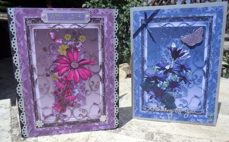 2 Floral Toppers by Debbie Wood