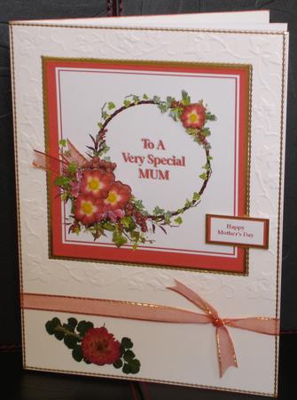 'rosa Dortmund' Floral Card for a Special Mum Step by Step by Sue Graham