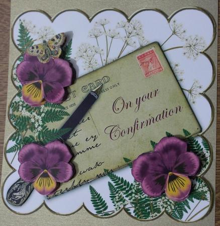 Cerise Pansy Ink Saver Your Confirmation 6in Step by Step by Carmelina Borg Cuschieri