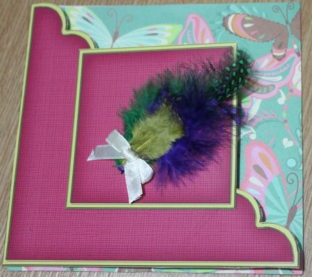 Cut and Fold Corner Card Plain Card Base by Carmelina Borg Cuschieri