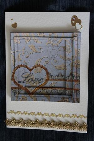 Silver Love Love Spiral Edge Stacker by Carmelina Borg Cuschieri
