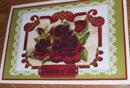 Red Roses and White Lace Sbs by Carmelina Borg Cuschieri