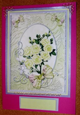 Lime Opalescent Bouquet A4 by Carmelina Borg Cuschieri