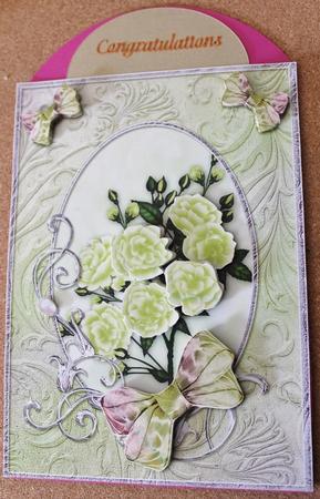 Lime Opalescent Bouquet Decoupage by Carmelina Borg Cuschieri