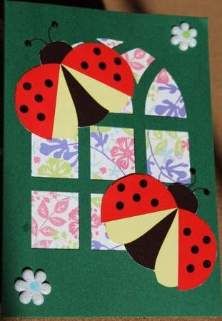 Ladybird Shaped Card by Carmelina Borg Cuschieri